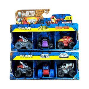 MARVEL Monster Jam 2- PACK(Thor, Captain America, War Machine, Thor, Black Panth